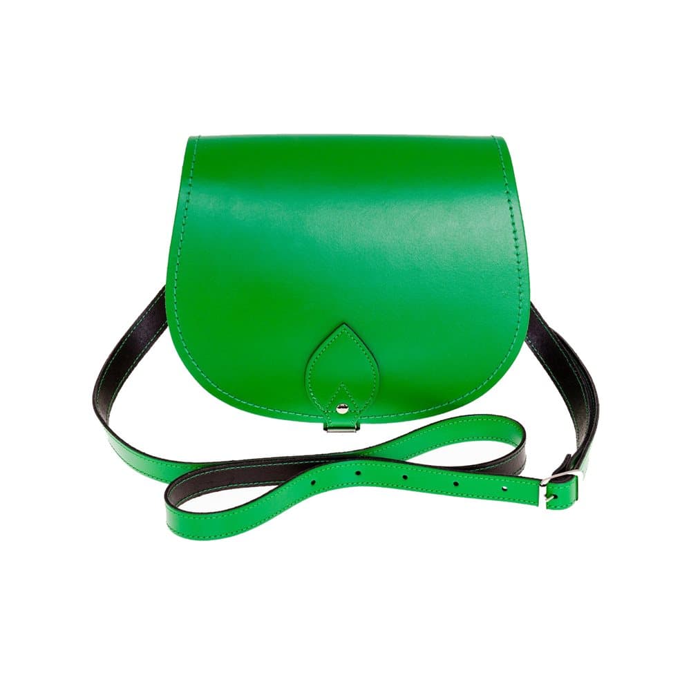 Zatchels Womens/Ladies Handcrafted Leather Saddle Bag (British Made)