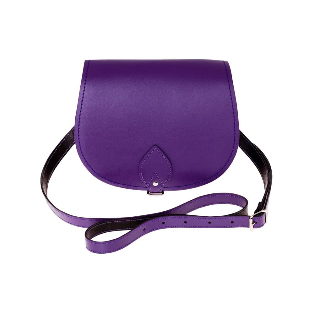 Zatchels Womens/Ladies Handcrafted Leather Saddle Bag (British Made)