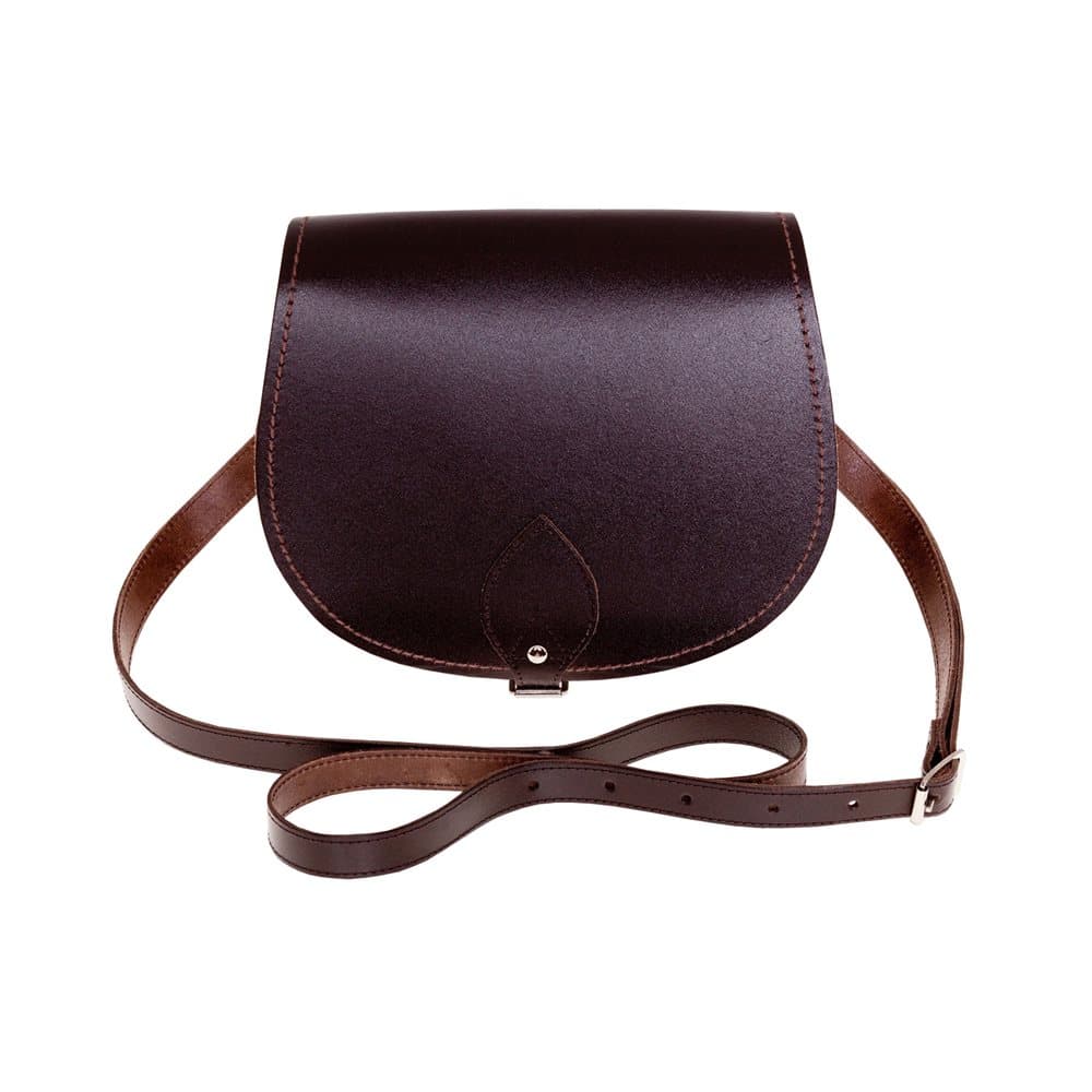 Zatchels Womens/Ladies Handcrafted Leather Saddle Bag (British Made)