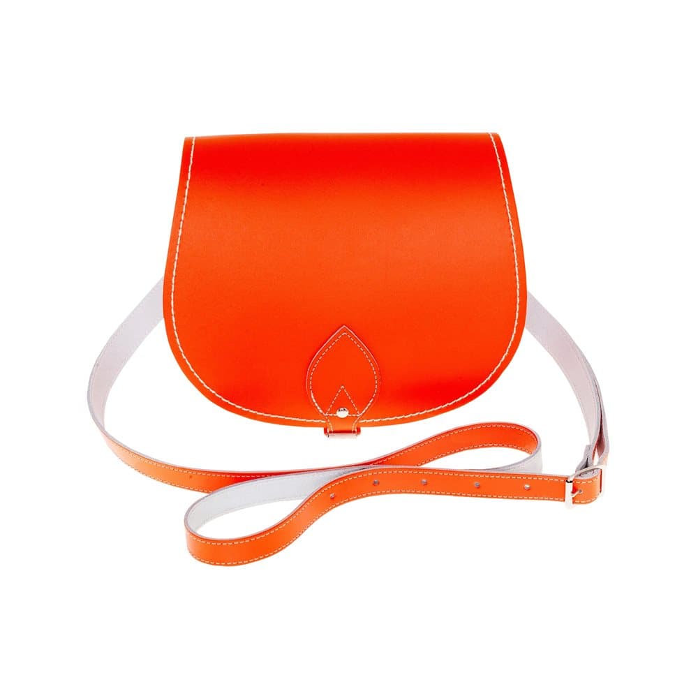 Zatchels Womens/Ladies Handcrafted Leather Saddle Bag (British Made)