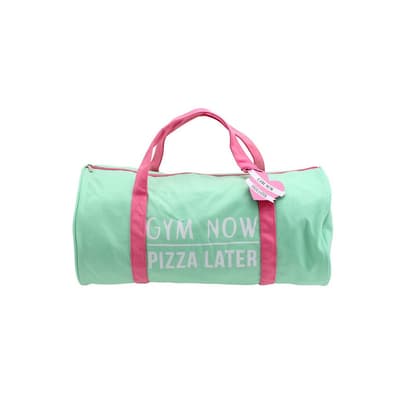 CGB Giftware Gym And Tonic Gym Now Pizza Later Duffle Bag