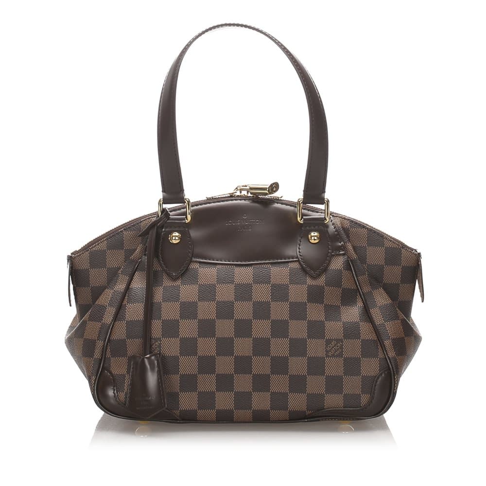 Pre-owned Louis Vuitton Damier Ebene Verona PM Brown