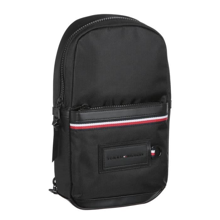 TOMMY HILFIGER Asymmetric Satchel AM0AM05570BDS - Sort - Herre