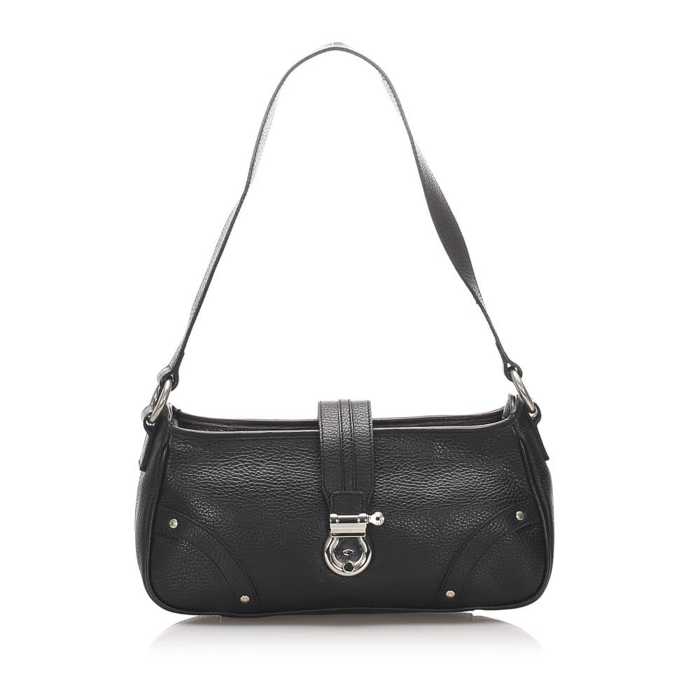 Pre-owned Burberry Leather Shoulder Bag Black