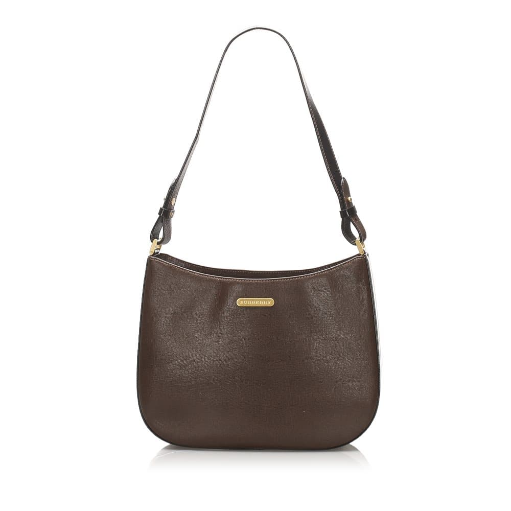 Pre-owned Burberry Leather Shoulder Bag Brown