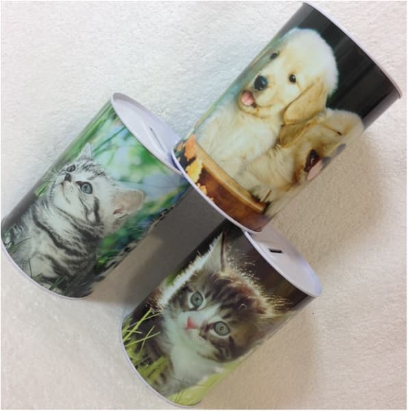 3 ST SPARBÖSSOR MED DJURMOTIV KATT / HUND - Sparbössa