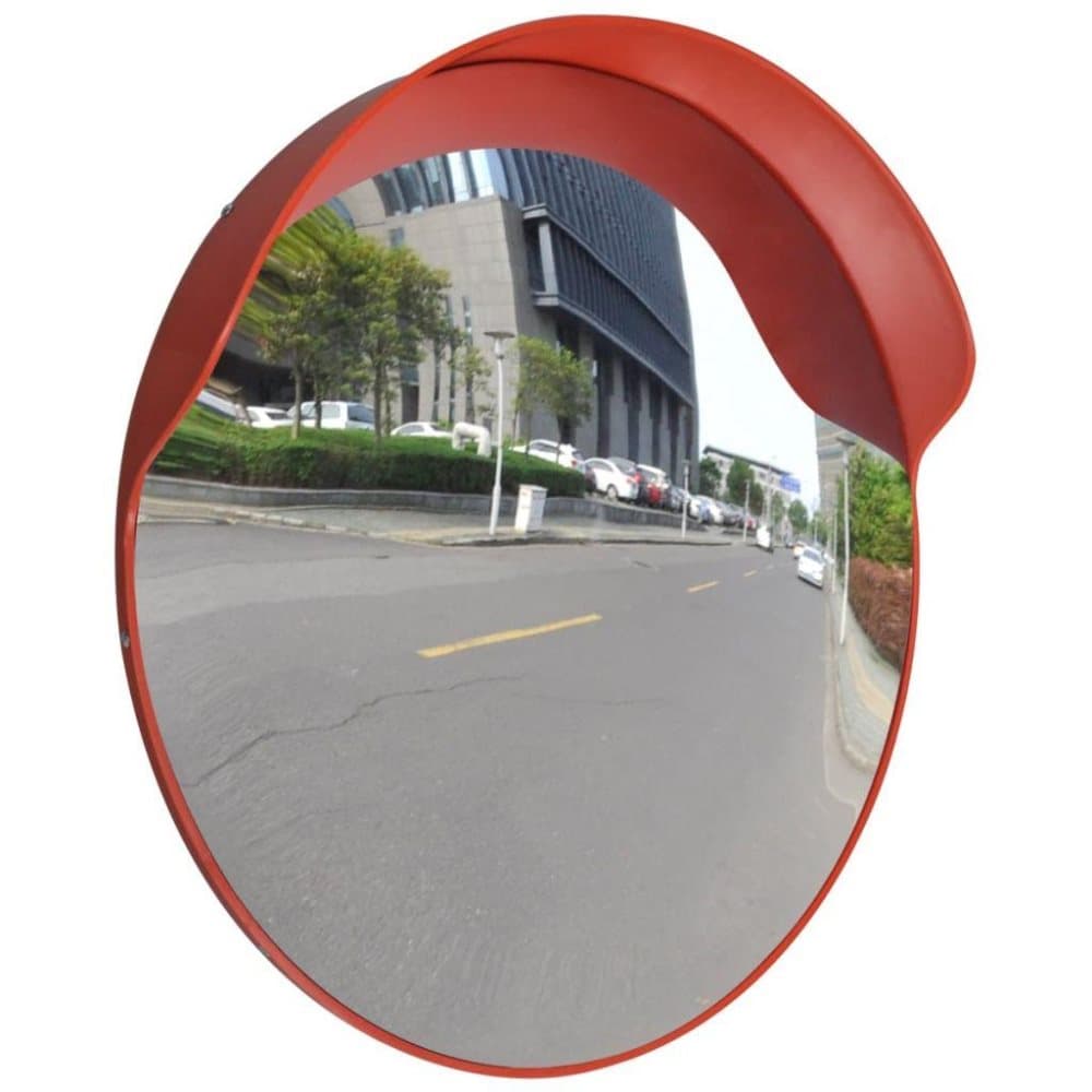 vidaXL Konvex trafikspegel PCPlast 60 cm utomhusbruk orange