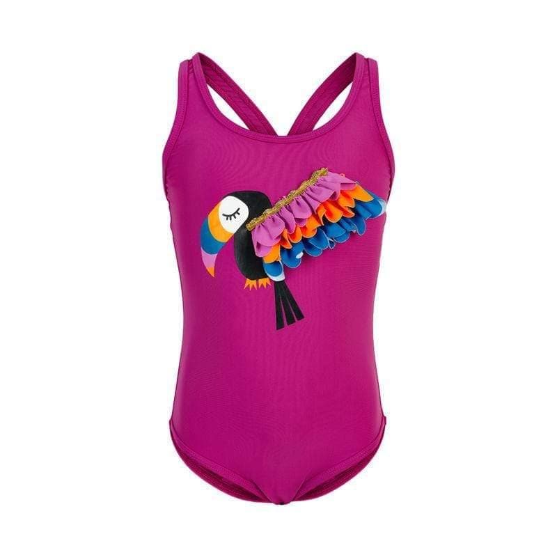 Color Kids Badedrakt UV 40+ - Berry
