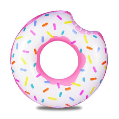 Giant Donut vannrør med jordbærglasur 101cm (42 ")