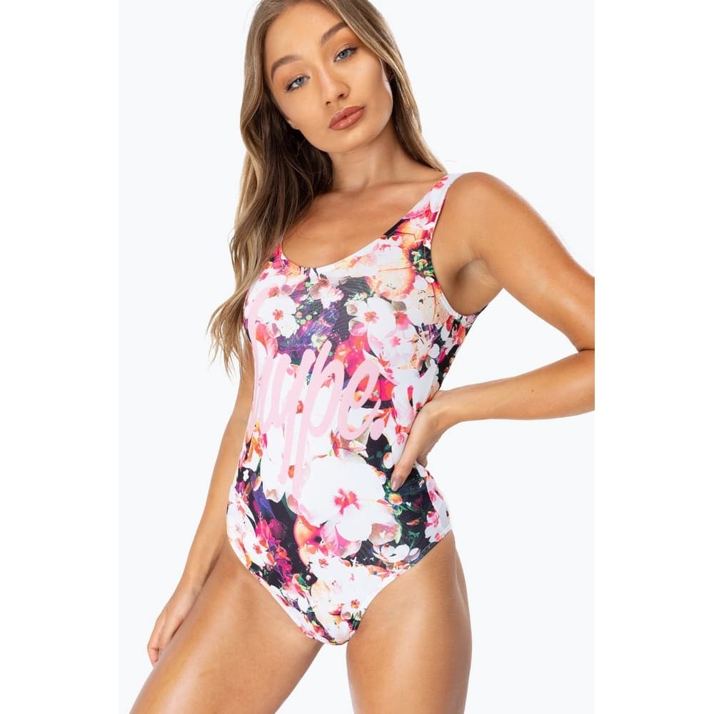 Hype Womens/Ladies Floral One Piece Swimsuit