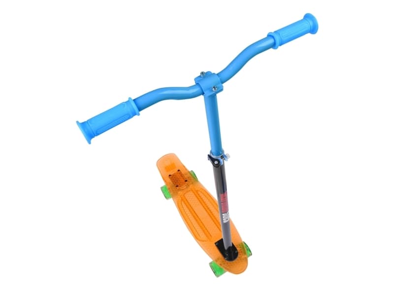 Maronad Retro Minicruiser Transparent Skateboard + MaronadStick Orange/Blå