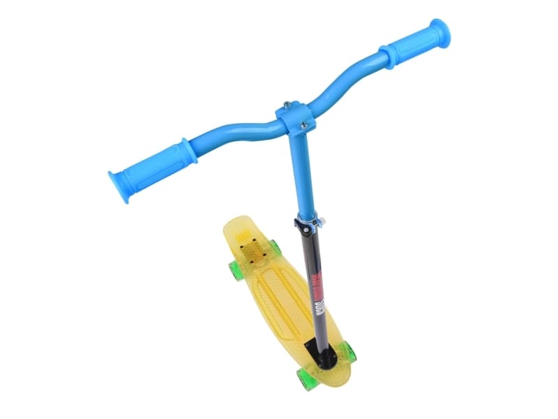 Maronad Retro Minicruiser Transparent Skateboard + Maronad Stick Gul/Blå