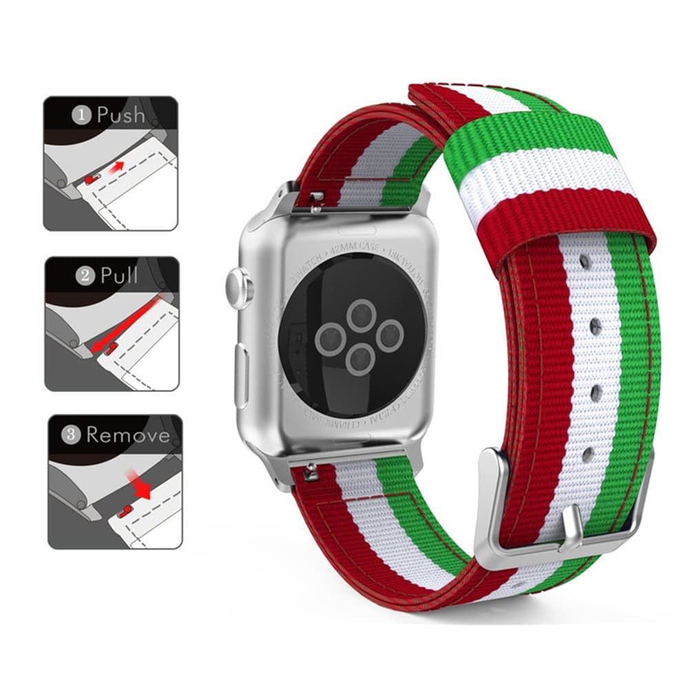 Eleganta Armband i Nylon för Apple Watch 38mm