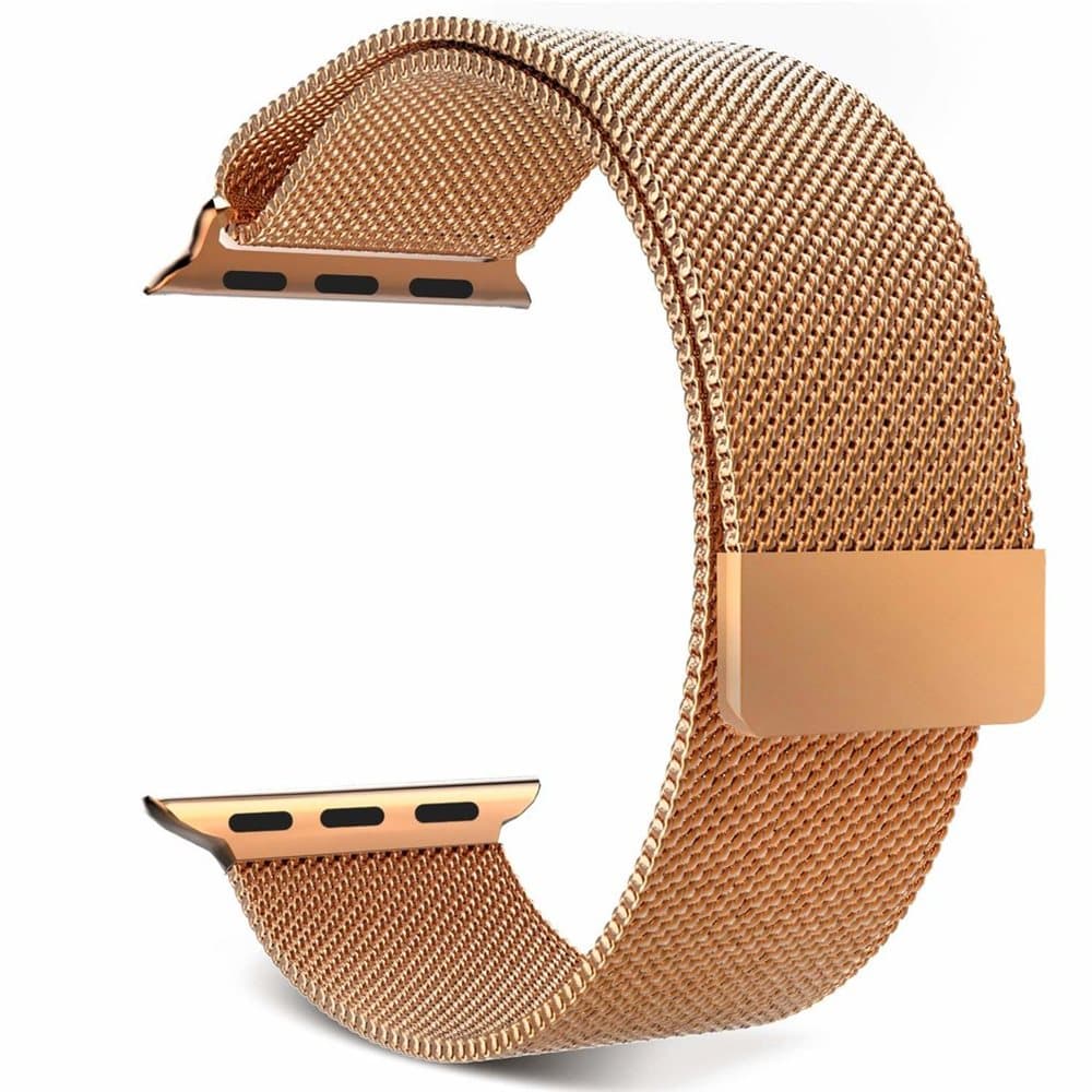 Apple Watch 1/2/3 armbånd Milanese loop 42 mm - roseguld