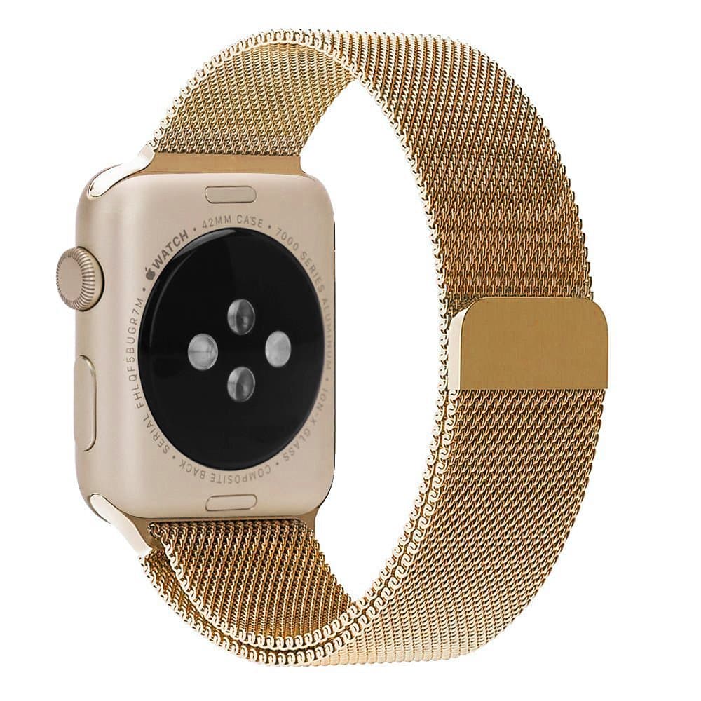 Apple Watch 1/2/3 armbånd Milanese loop 38 mm - guld