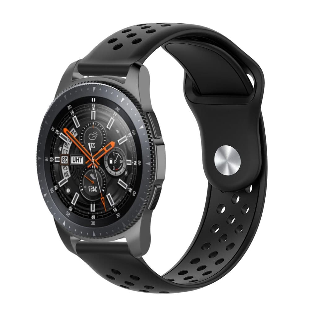 Samsung Gear S3 / Galaxy Watch 46 mm armband 22 mm - svart