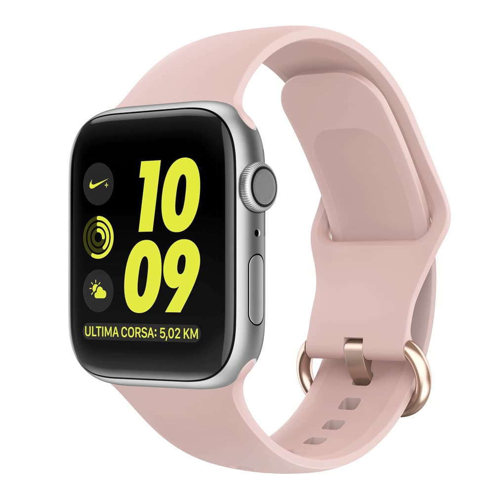 Apple Watch silikone armbånd 38/40 - Beige pink