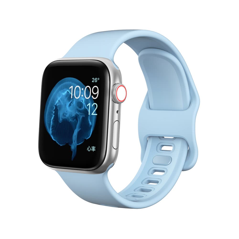 Apple Watch armbånd 38/40 silikone - Lyseblå