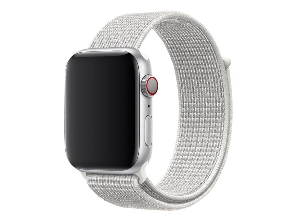 Apple 44mm Nike Sport Loop - Klokkestropp for smart armbåndsur - 145-220 mm - tindhvit - for Watch (42 mm, 44 mm)