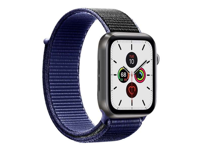 Puro Sport Strap - Klokkestropp for smart armbåndsur - passer håndledd på 140 - 220 mm - romblå - for Apple Watch (44 mm)
