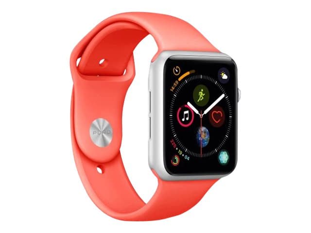 Puro ICON - Klokkestropp for smart armbåndsur - størrelse S/M og M/L - Korall - for Apple Watch (42 mm, 44 mm)