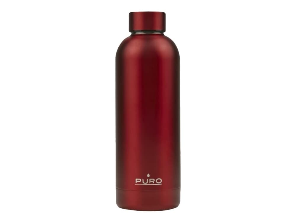 Puro Hot&Cold - Termoflaske - Størrelse 7.5 cm diameter - Høyde 22.5 cm - 500 ml - mattrød