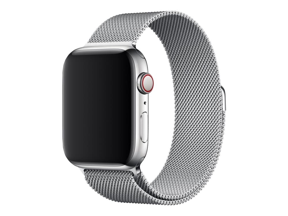 Apple 44mm Milanese Loop - Klockrem för smart klocka - 150 - 200 mm - silver - för Watch (42 mm, 44 mm)