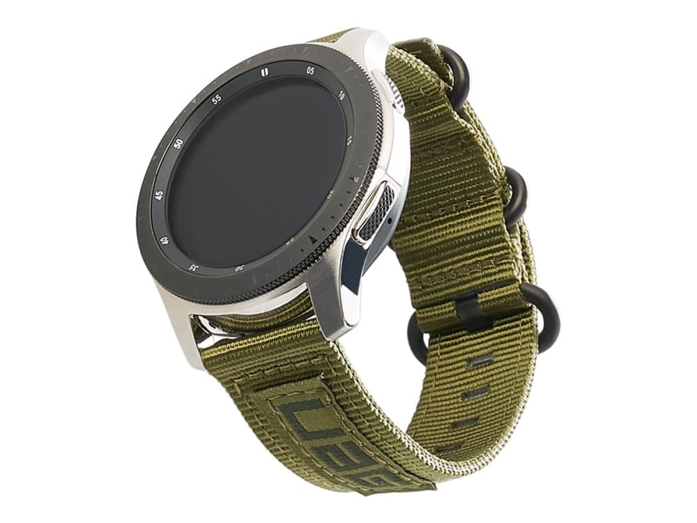 UAG Galaxy Watch Band 46mm - Nato Olive Drab - KlocKräm för smart klocka - 152 - 210 mm - oliv - för Samsung Galaxy Watch (46 mm)