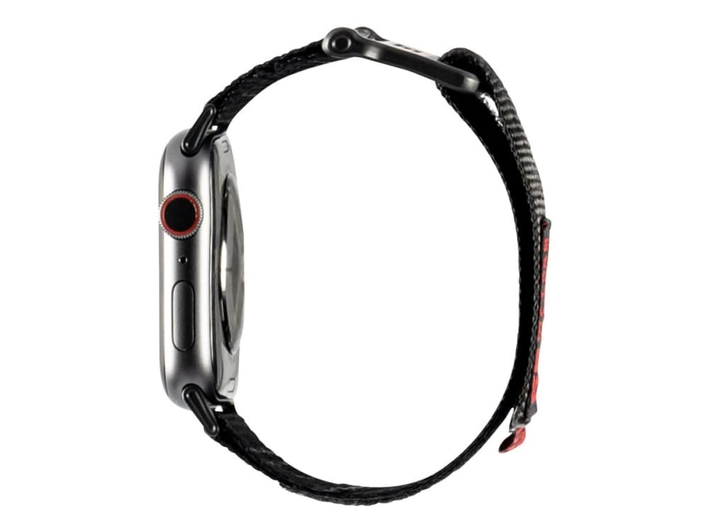 UAG Apple Watch Band 44mm 42mm, Series 6/5/4/3/2/1/SE - Active Black - KlocKräm för smart klocka - 152 - 210 mm - svart - för Apple Watch (42 mm, 44
