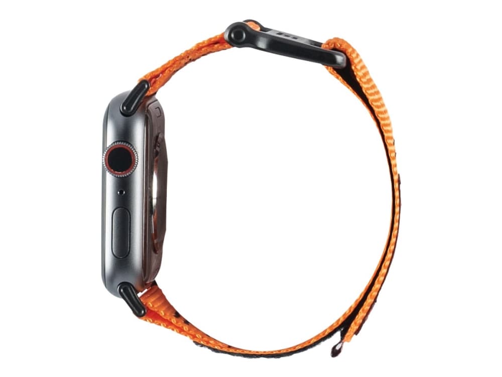 UAG Apple Watch Band 44mm 42mm, Series 6/5/4/3/2/1/SE - Active Orange - KlocKräm för smart klocka - 152 - 210 mm - orange - för Apple Watch (42 mm, 4