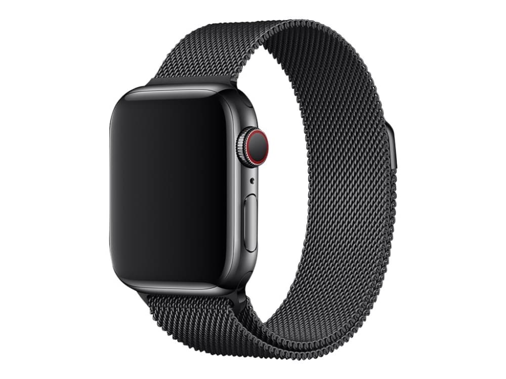 Apple 40mm Milanese Loop - Klokkestropp for smart armbåndsur - 130 - 180 mm - romsvart - for Watch (38 mm, 40 mm)