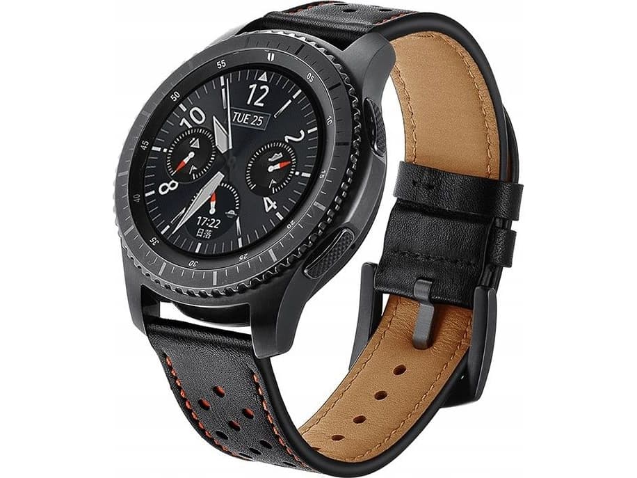 Tech-Protect TECH-PROTECT LEATHER SAMSUNG GEAR S3 BLACK