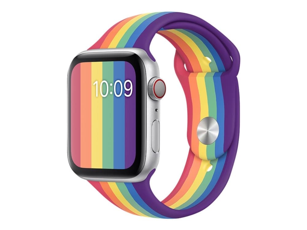 Apple 44mm Sport Band - Pride Edition - urrem for smart watch - S/M & M/L size - stolthed - for Watch (42 mm, 44 mm)