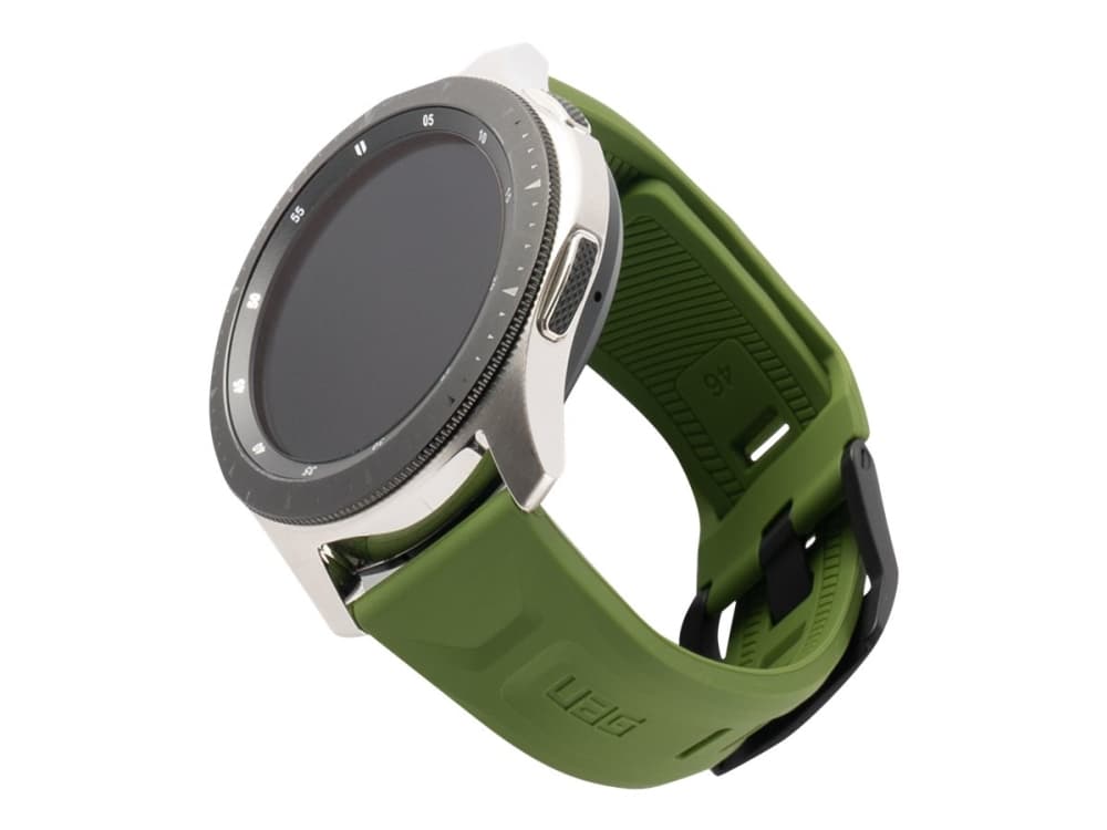 UAG Rugged Strap for Samsung Galaxy Watch (46mm-22mm) - Scout Olive Drab - KlocKräm för smart klocka - oliv - för Samsung Galaxy Watch (46 mm)