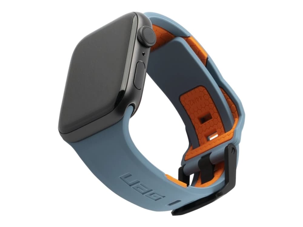 UAG Apple Watch Band 44mm 42mm, Series 6/5/4/3/2/1/SE - Civilian Slate/Orange - KlocKräm för smart klocka - skiffer/orange - för Apple Watch (42 mm,