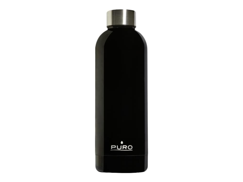 Puro Hot&Cold - Termoflaske - Størrelse 7.5 cm diameter - Høyde 22.5 cm - 500 ml - skinnende svart