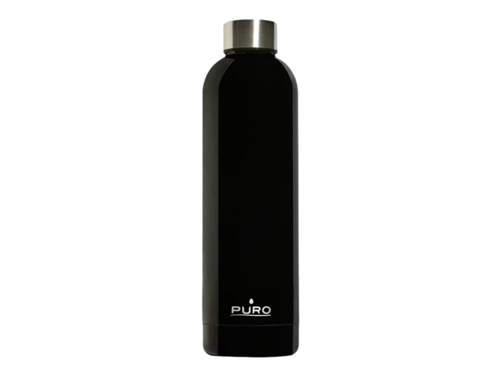 Puro Hot&Cold - Termoflaske - Størrelse 7.5 cm diameter - Høyde 26 cm - 750 ml - skinnende svart