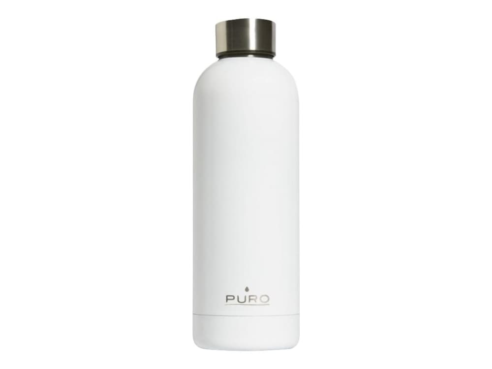 Puro Hot&Cold - Termoflaske - Størrelse 7.5 cm diameter - Høyde 22.5 cm - 500 ml - glanshvit