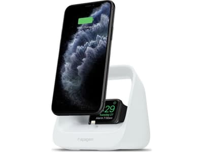Spigen SPIGEN S316 2IN1 DOCKING STATION FOR iPhone and Apple Watch WHITE