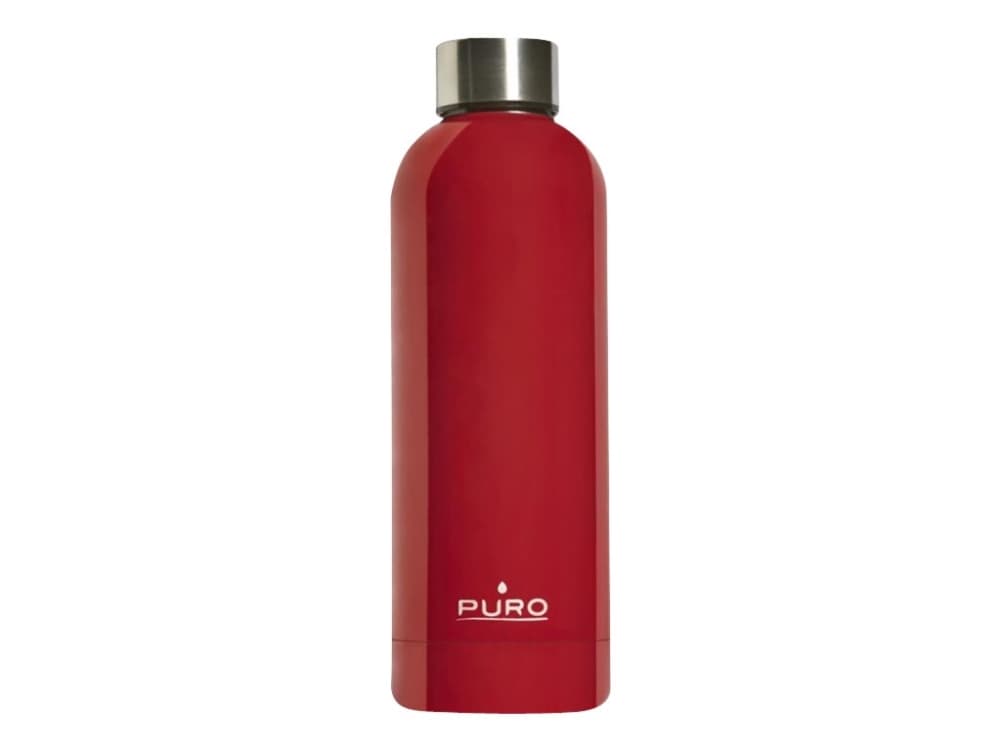 Puro Hot&Cold - Termoflaske - Størrelse 7.5 cm diameter - Høyde 22.5 cm - 500 ml - glansrød
