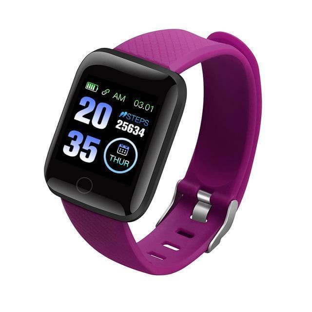 Fitness smart klocka lila armband