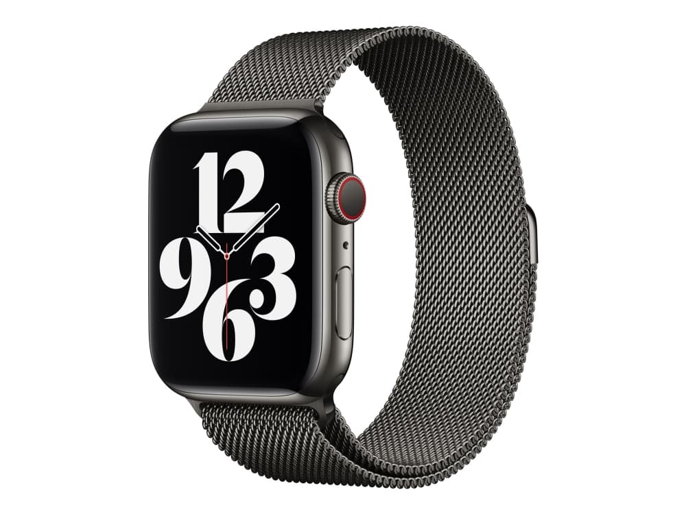 Apple 44mm Milanese Loop - Klokkestropp for smart armbåndsur - Normal størrelse - grafitt - for Watch (42 mm, 44 mm)