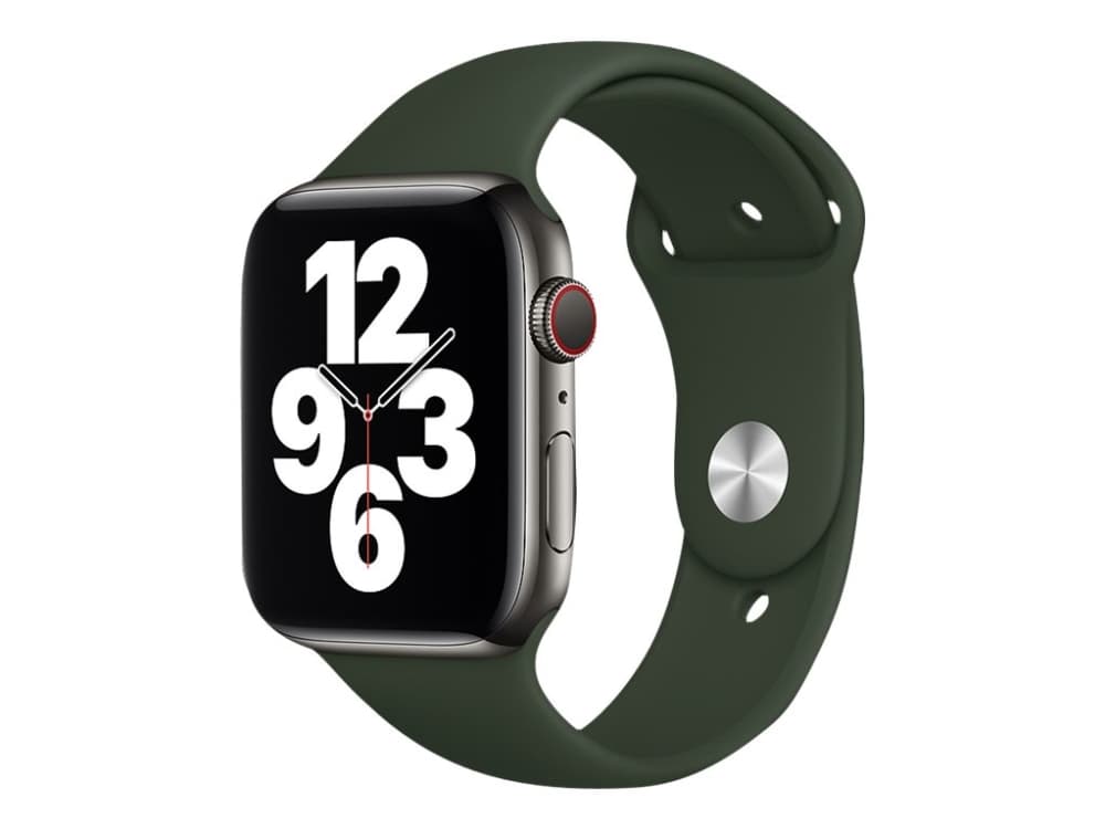 Apple 44mm Sport Band - Klokkestropp for smart armbåndsur - størrelse S/M og M/L - kyprosgrønn - for Watch (42 mm, 44 mm)