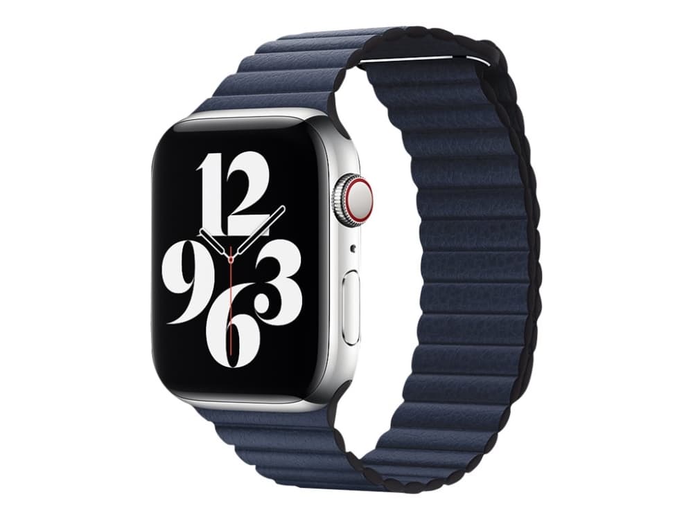 Apple 44mm Leather Loop - Klokkestropp for smart armbåndsur - Stor størrelse - dykkerblå - for Watch (42 mm, 44 mm)