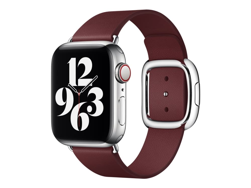 Apple modernes Lederarmband für Watch 40mm (granat) L