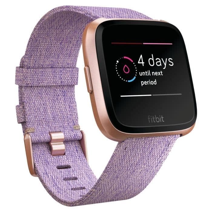 FITBIT VERSA Blandad ansluten klocka - vattentät, musik, 4 dagars autonomi, aviseringar, hälsa - Special Lavender Series
