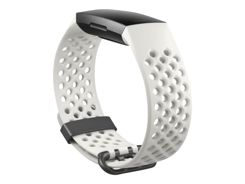 Fitbit Charge 3 - Special Edition - grafitt - aktivitetssporer med sportsbånd - hvit frost - monokrom - Bluetooth - 30 g