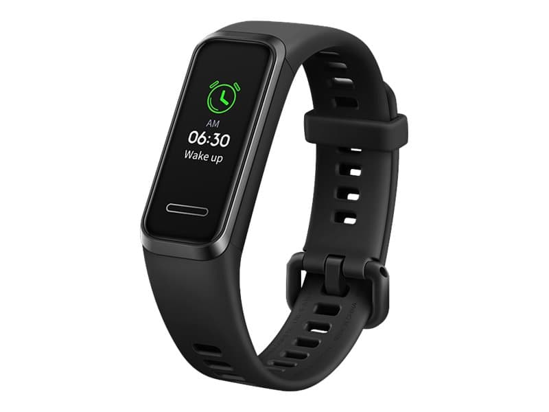 Huawei Band 4 - Aktivitetssporer med bånd - silikon - grafittsvart - display 0.96" - Bluetooth - 24 g