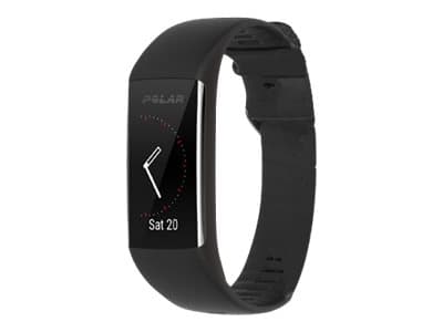 Polar A370 - Aktivitetssporer med bånd - silikon - svart - band size: M/L - Bluetooth - 37.3 g