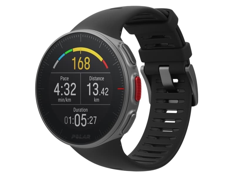 Polar Vantage V, Armband activity tracker, Svart, 130 - 210 mm, 3,05 cm (1.2"), 240 x 240 piksler, Trådløs